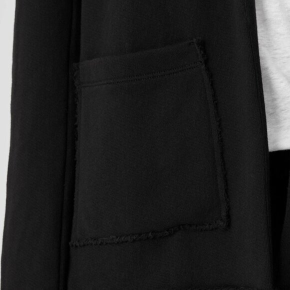 Eileen Fisher Lightweight Organic Cotton Terry Blazer Raw Edge Pockets Size M - Picture 2 of 16